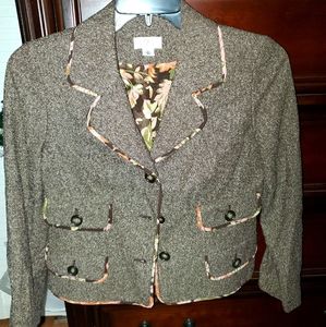 Ann Taylor Loft Brown Blazer- size 6